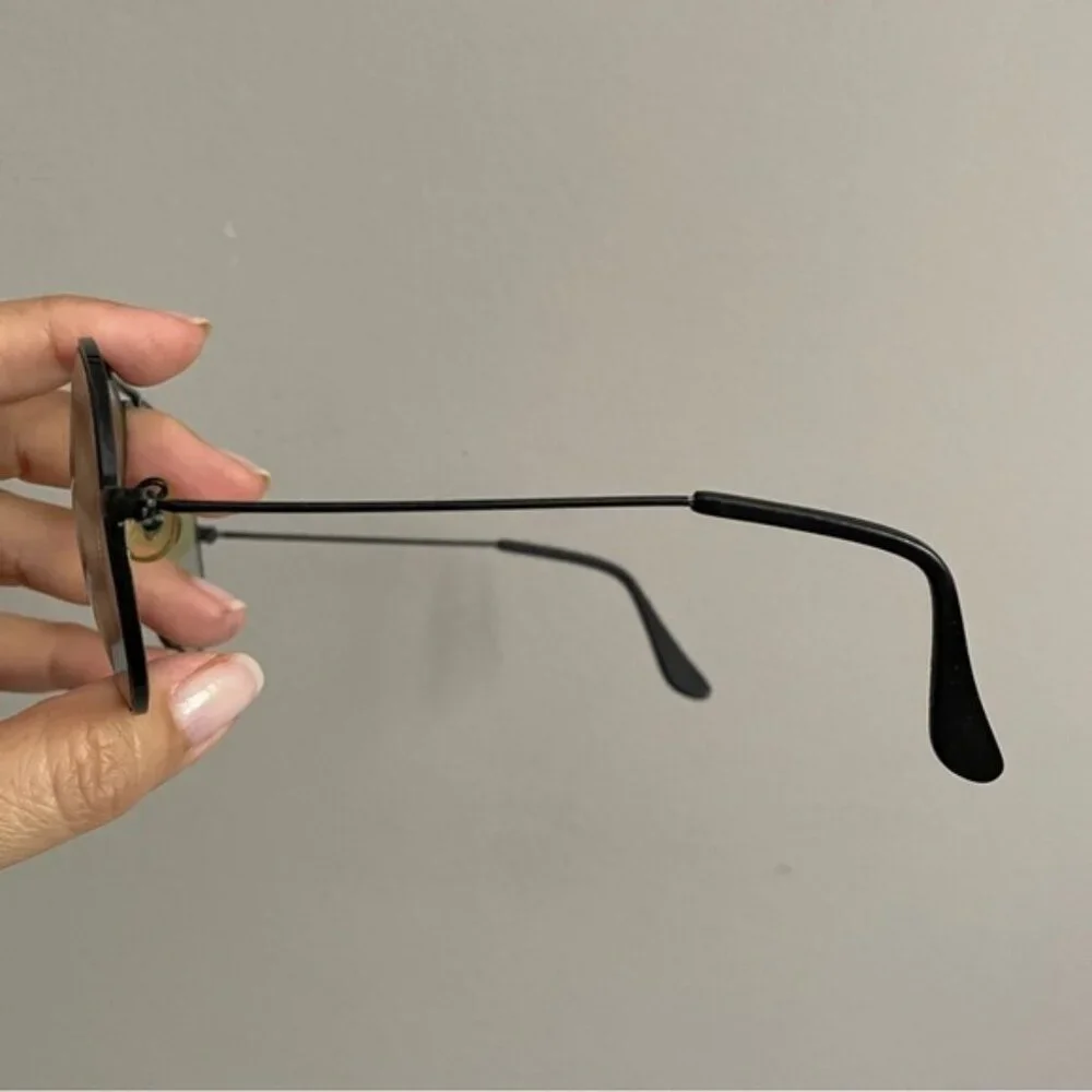 Vintage B&L Ray Ban Black Large Aviator Glasses Frames - 58-14, USA 🇺🇸